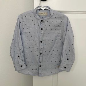 Zara button up long sleeve  shirt